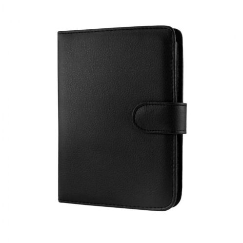 Luxe Zwarte Leren Bescherm hoes Pocketbook Basic 2 (Cover 