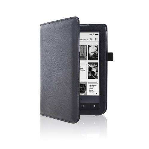 Luxe Zwarte Leren Hoes Pocketbook Basic Touch (Cover  Case