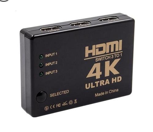 LuxeBass HDMI 4K amp Full HD Switch Splitter - 3 poorts HUB