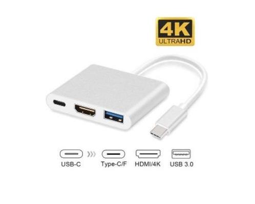 LuxeBass USB-C adapter voor Macbook met USB, HDMI, USB-C -