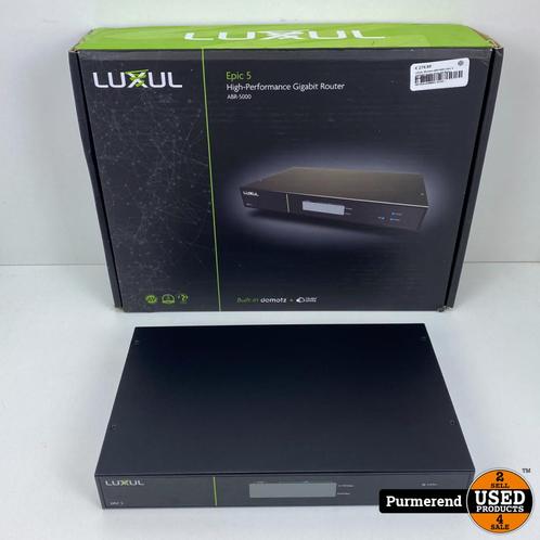 LUXUL Wireless ABR-5000  Epic 5 GIGABIT Router Ports ON Bac