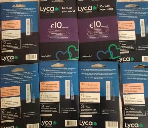Lyca prepaid 100 stuks voor 120 euro vaste prijs gesealde.