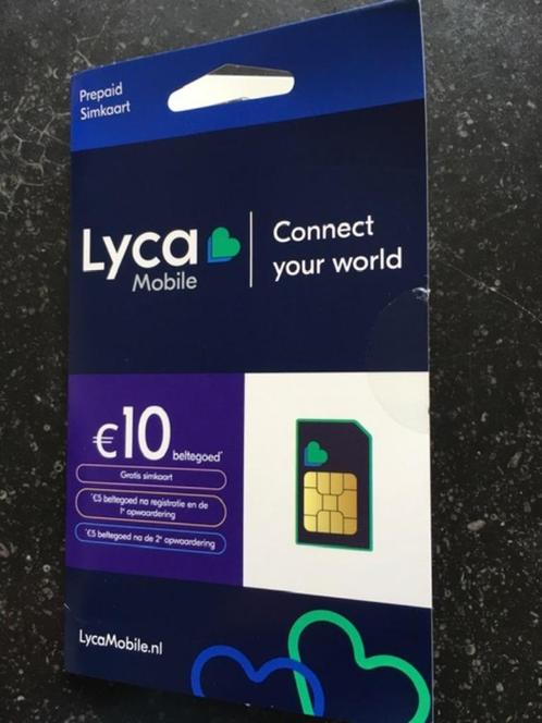 Lyca prepaid simkaart met beltegoed