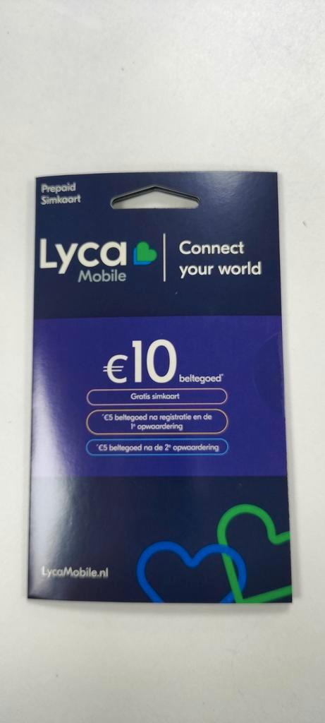 Lyca prepaid simkaart nummers 100 stuks