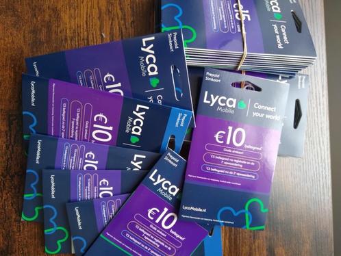 Lyca prepaid simkaarten 100 stuks nieuw  2025