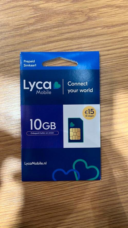 Lyca simkaart 10gb unlimited bellen