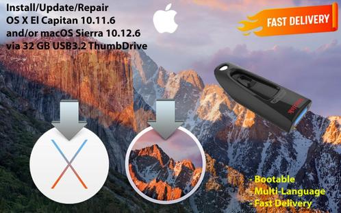 Mac OS X El Capitan 10.11.6macOS Sierra 10.12.6 USB3.2 32GB
