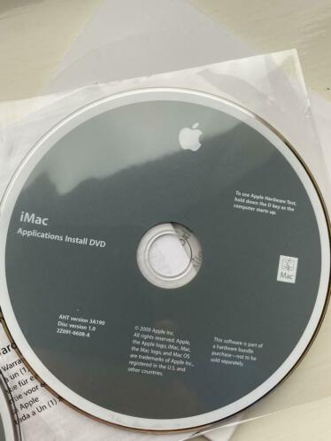 Mac OS X install dvd iMac, OSX 10.6.2