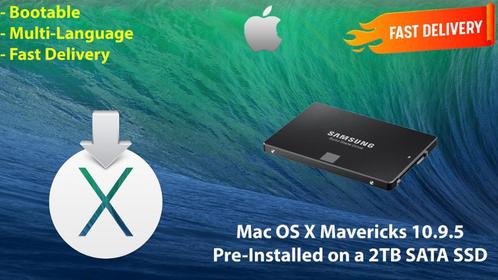 Mac OS X Mavericks 10.9.5 VoorGenstalleerd op SSD van 2 TB