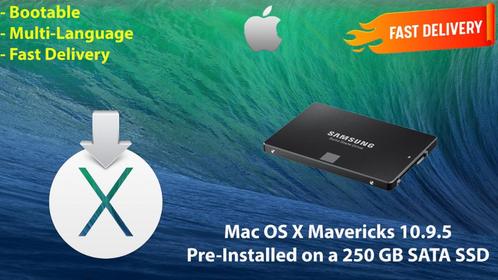 Mac OS X Mavericks 10.9.5 VoorGenstalleerd op SSD van 250GB