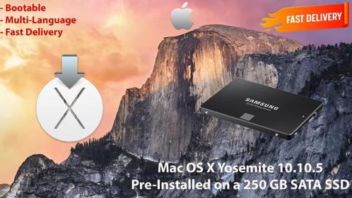 Mac OS X Yosemite 10.10.5 VoorGenstalleerd op SSD van 250GB