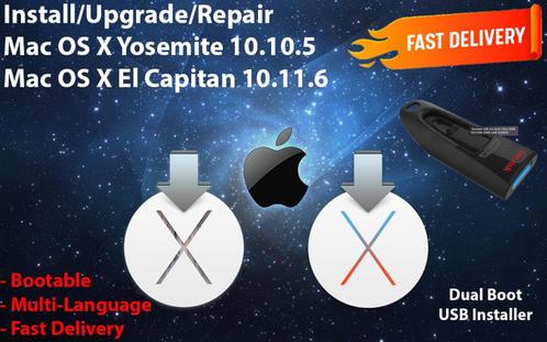 Mac OS X Yosemite 10.10.5El Capitan 10.11.6, OSX via USB3.2