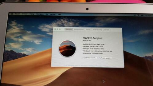 macbook air 11 inch 1.4 4gb 128ssd nieuw doos 123 cycli
