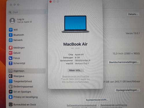 macbook air m1 spg doos nog nieuw doos onbeschadigd perfect