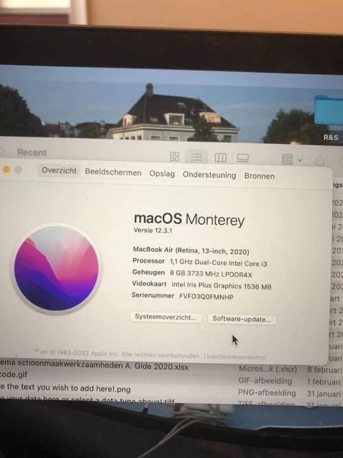 Macbook Air (Retina 13 inch, 2020)