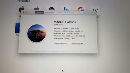 macbook air retina 1.6 8gb 128 gar april 2020 22 cycli nieuw