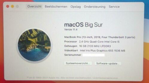 MacBook Pro 13  2019 - i5  256Gb  16Gb