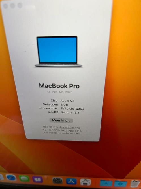 MacBook Pro 13 256gb harde schijf 8 GB