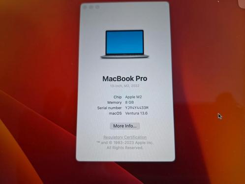 macbook pro 13 m2 8gb 10-core 512 14d jong np 1850 eu bon