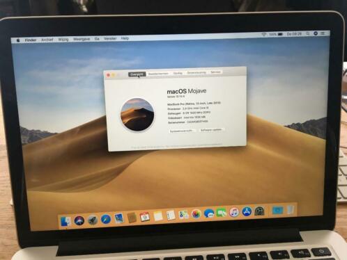 Macbook Pro 13 Retina Eind 2013 - 2,4 Ghz i5 - 8GB - 256GB