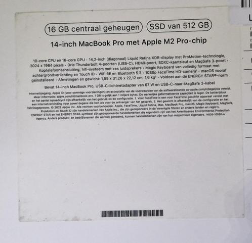 Macbook Pro 14 inch M2 16512GB (geseald)