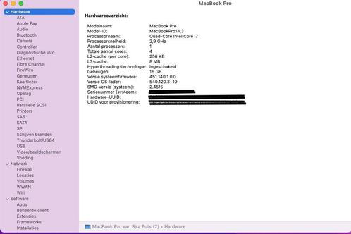 MacBook Pro 14,3 2017