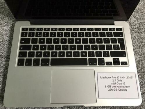 MacBook Pro 2015 (13 inch), 2.7GHz, i5, RAM 8GB, 256GB SSD