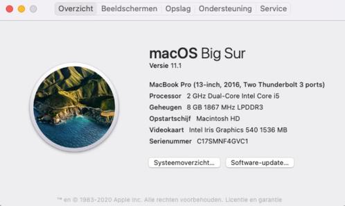 Macbook Pro 2016 met defect beeldscherm