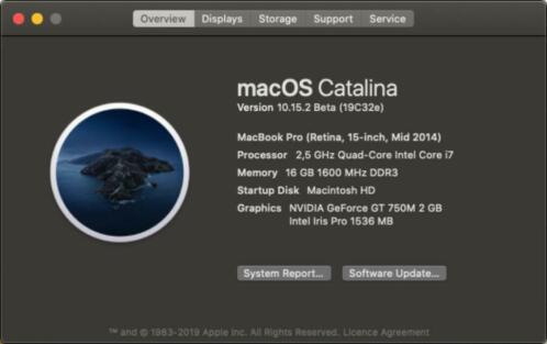 MacBook Pro Retina i7 - 16gb - 512gbSSD - mid 03914 - DG - 15034