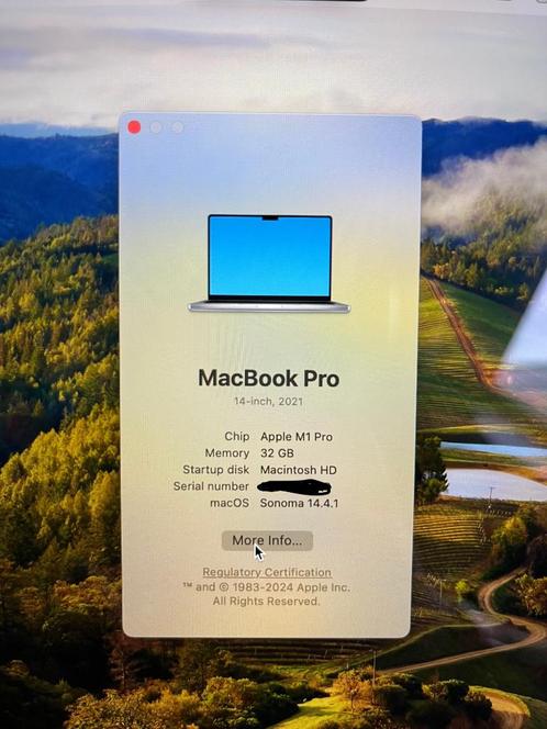 MacBookPro 14quot (2022) - M1 - 32GB - 1TB - QWERTY