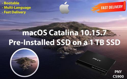 macOS Catalina 10.15.7 Voor-Genstalleerde PNY SSD 1 TB OSX