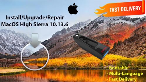 macOS High Sierra 10.13.6 via USB-Stick zonder DVD OSX OS X