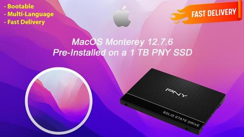 macOS Monterey 12.7.6 VoorGenstalleerde PNY SSD 1 TB OSX