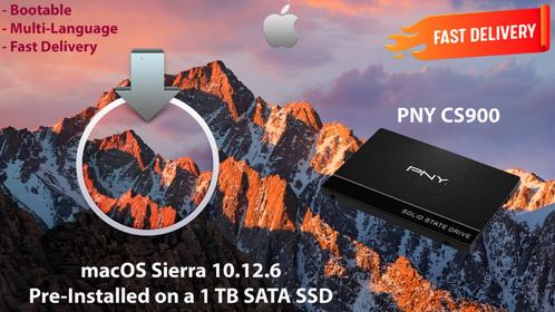 MacOS Sierra 10.12.6 VoorGenstalleerd op PNY SSD van 1 TB