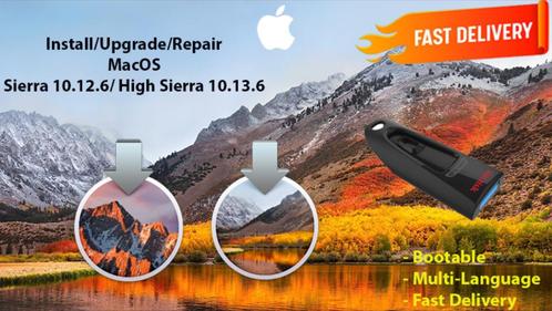 macOS Sierra 10.12.6High Sierra 10.13.6 Installatie USB OSX