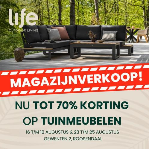 Magazijnverkoop Roosendaal  Tot 70 korting op tuinmeubelen