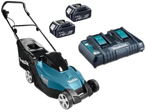 Makita DLM431PT2 36V (2x18V) Li-Ion accu grasmaaier met 2x..