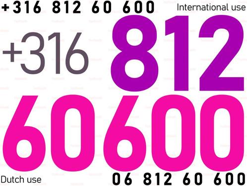 Makkelijk mobiel nummer 06 8 12 60 600 SIM T-Mobile NL