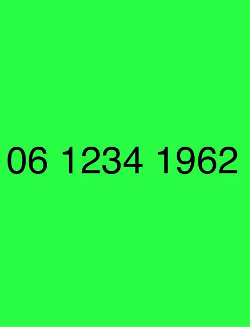 Makkelijke Telefoonnummer - 06 1234 1962