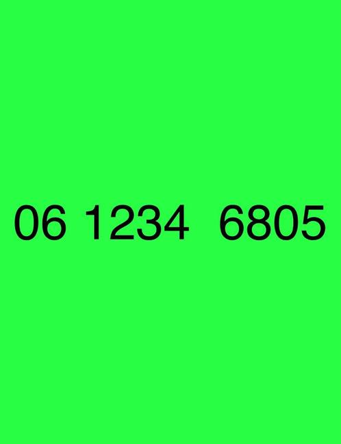 Makkelijke Telefoonnummer - 06 1234 6805