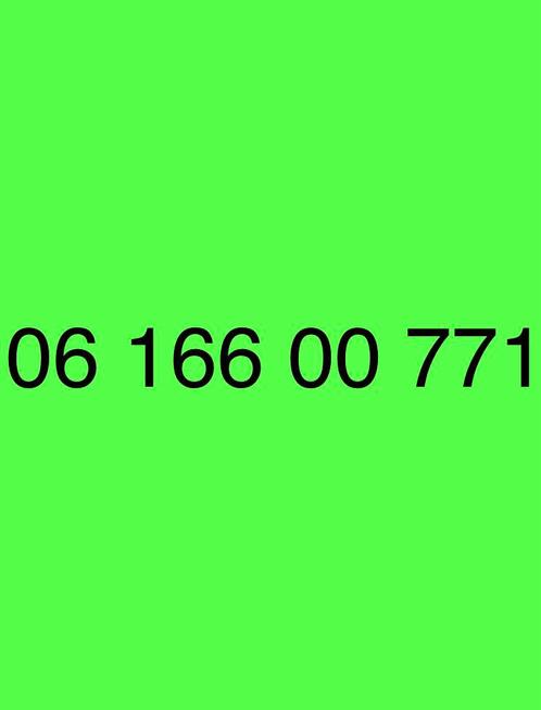 Makkelijke Telefoonnummer - 06 166 00 771
