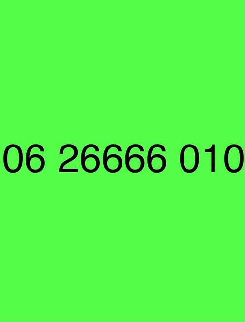 Makkelijke Telefoonnummer - 06 26666 010