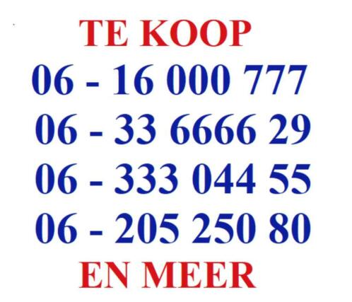 Makkelijke telefoonnummers te koop