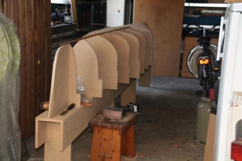 Mal voor het maken van een houten canadees