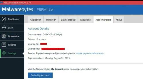 Malwarebytes levenslange licentie (LEES BESCHRIJVING)