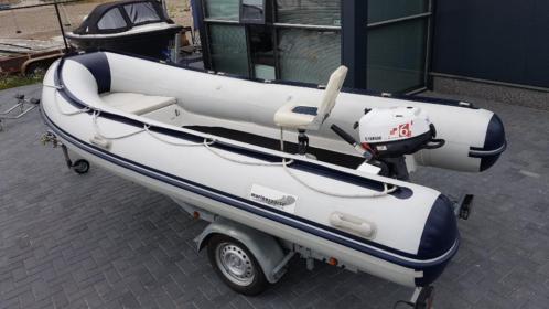 Marinesports RIB 430 met Yamaha 6 pk viertakt en trailer 