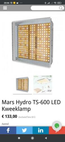Mars Hydro TS-600 LED groeilamp kweeklamp
