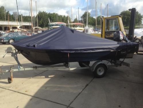 Master 420 en 15 PK Mercury 4 t. el.start, trailer amp dekzeil