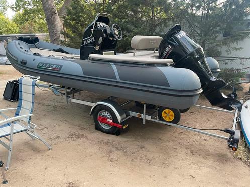 Master Gommoni RIB 540 summer greyblack, 115 pk met trailer