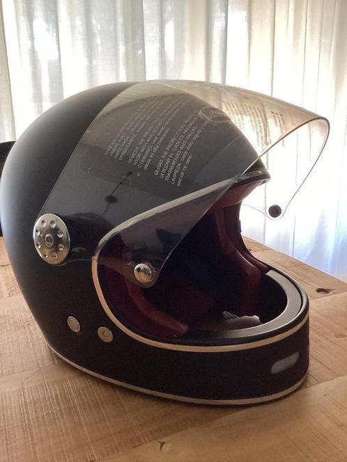 Mat zwarte retro intergraal helm Beon Barock B510
